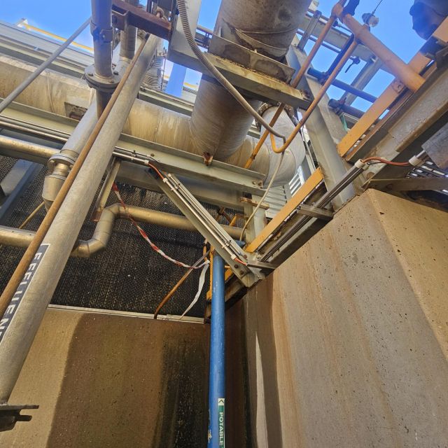 Corroded cable infrastructure