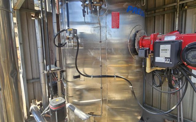 Retubing Aux boiler